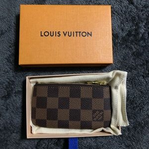LOUIS VUITTON DAMIER EBENE KEY CLES NIB💎